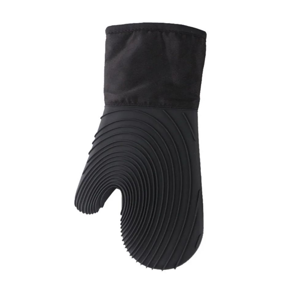 Extra-Long silicone oven mitts, Heat-Resistant, BPA-Free Cooking & BBQ Gloves (Easy-Clean, Non-Slip Grip)