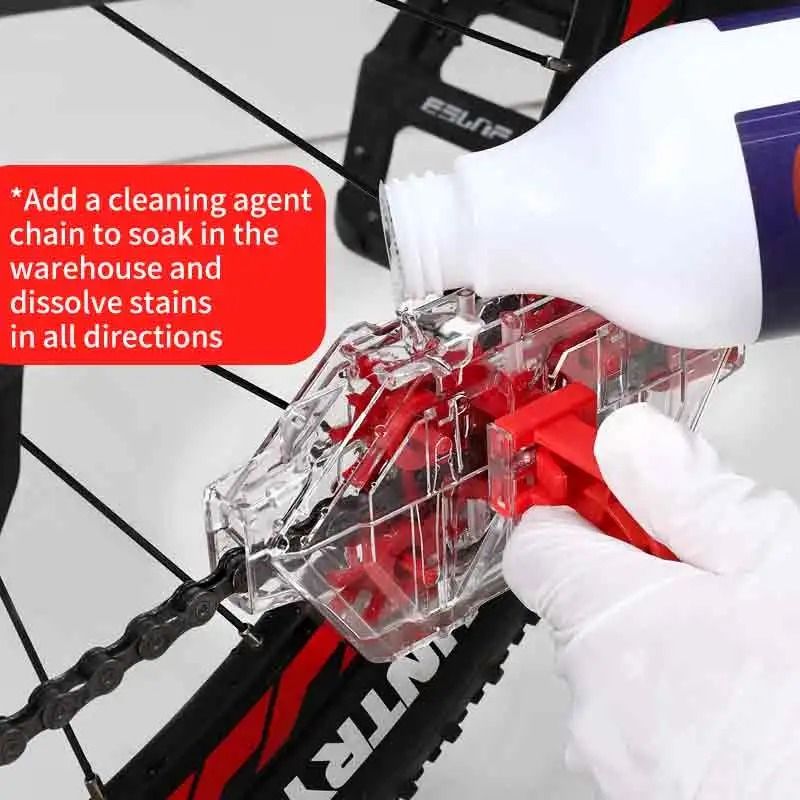 Multi Function Bike Chain and Wheel Cleaning Tool Set