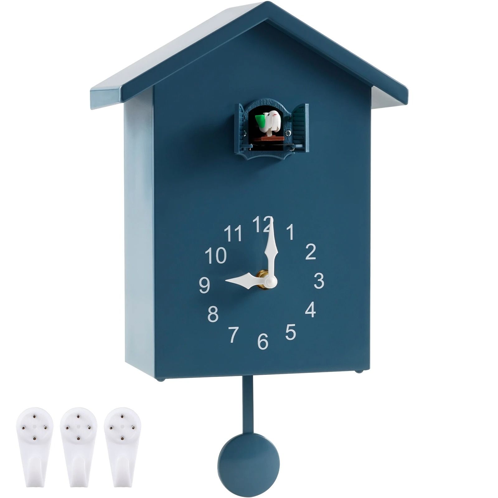 Creative Cuckoo Wall Clock with Bird Sound and Silent Movement