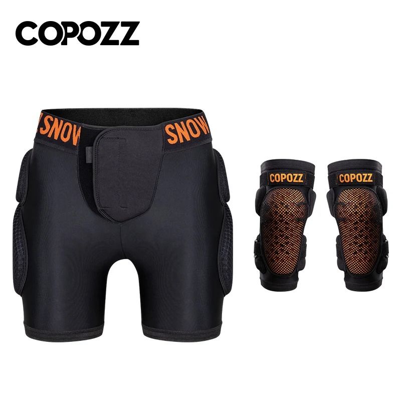 COPOZZ Children Protective Hip And Knee Pad Shorts For Ski Snowboard Skating