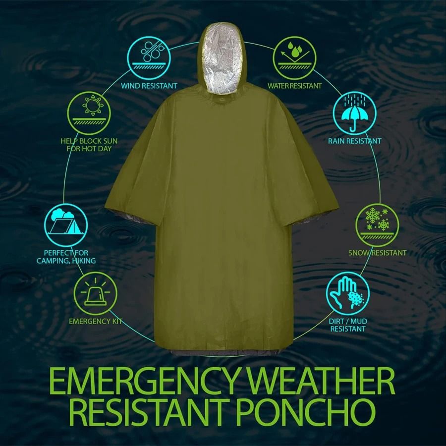 Emergency Thermal Survival Poncho