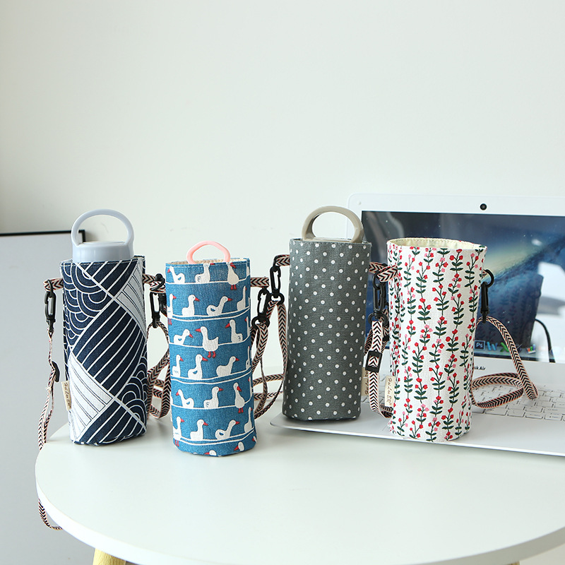 Insulated Crossbody Water Bottle Carrier, Portable Bag Holder for Travel & Sports
