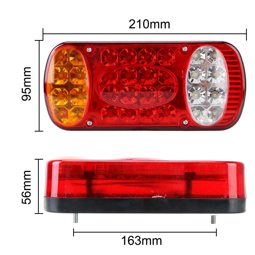 Heavy-Duty LED Trailer Tail Light Kit – 12V/24V Waterproof Truck Brake & Turn Signal Lights