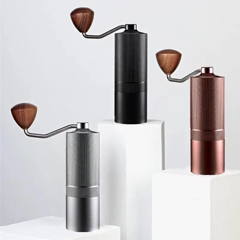 Aluminium Alloy Hand Cranked Coffee Grinder Steel Core Manual Bean Mill