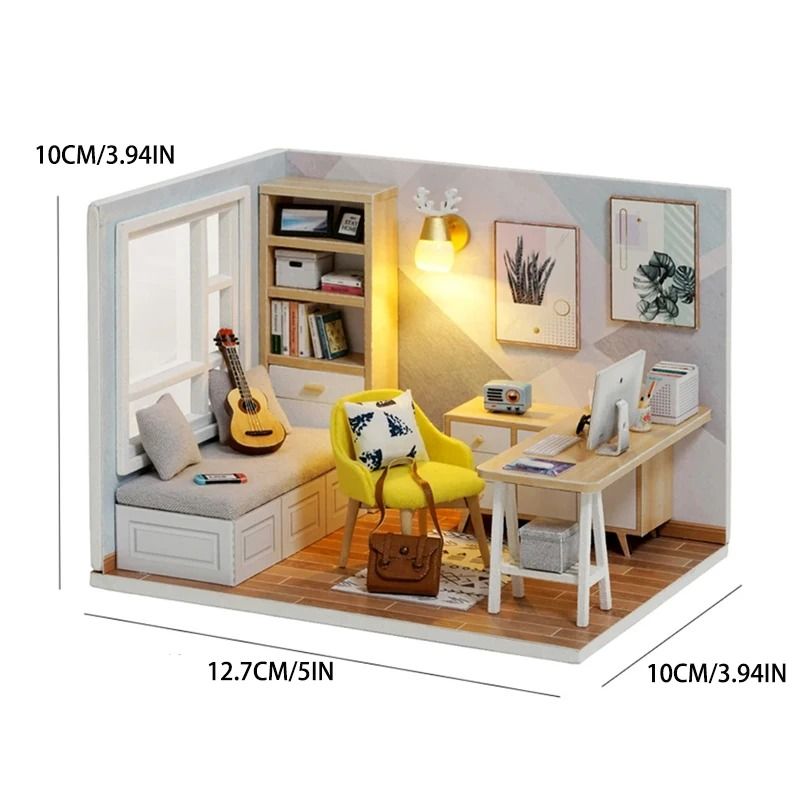 Mini Doll House Kit DIY Flower House