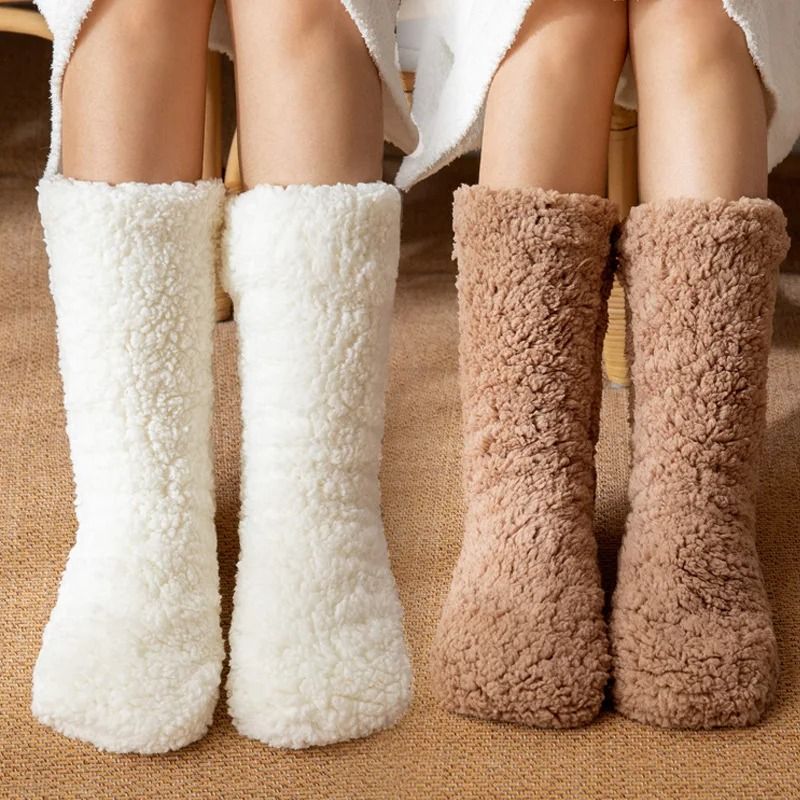 Thickened Thermal Winter Socks with Anti Slip Sole
