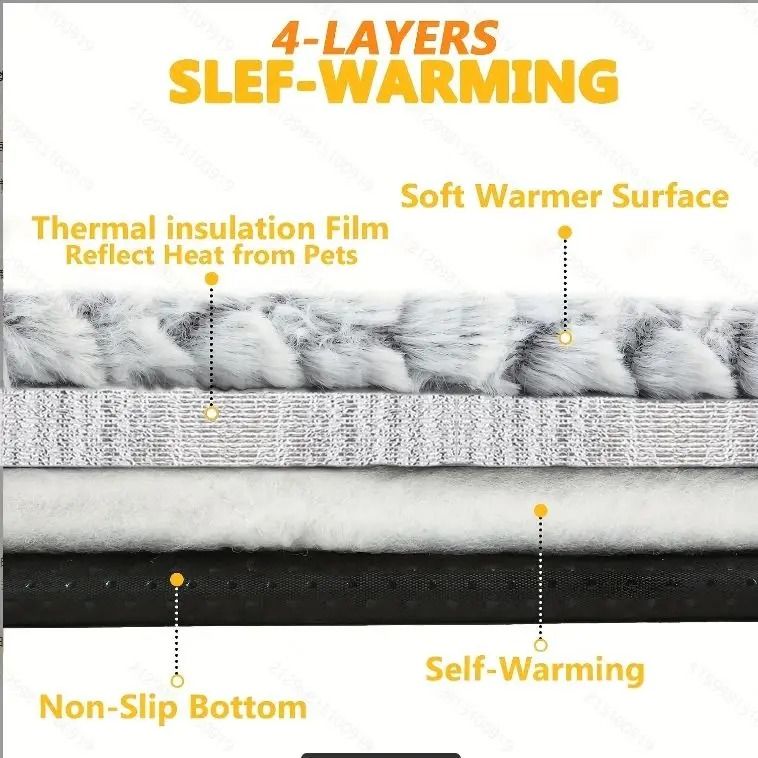 Self-Warming Thermal Pet Mat & Heated Bed