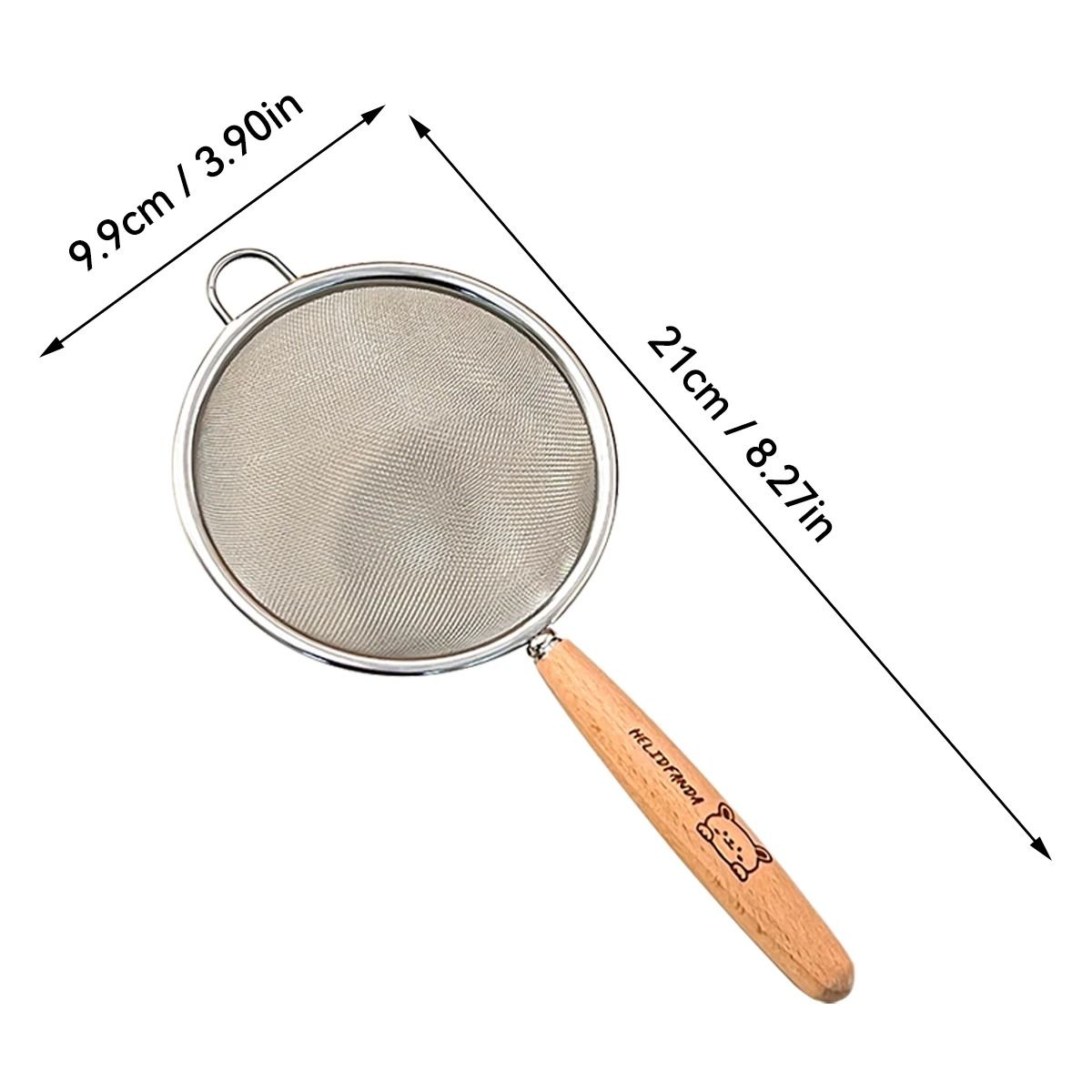 Fine Mesh Stainless Steel Strainer Flour Sieve and Oil Skimmer Spoon