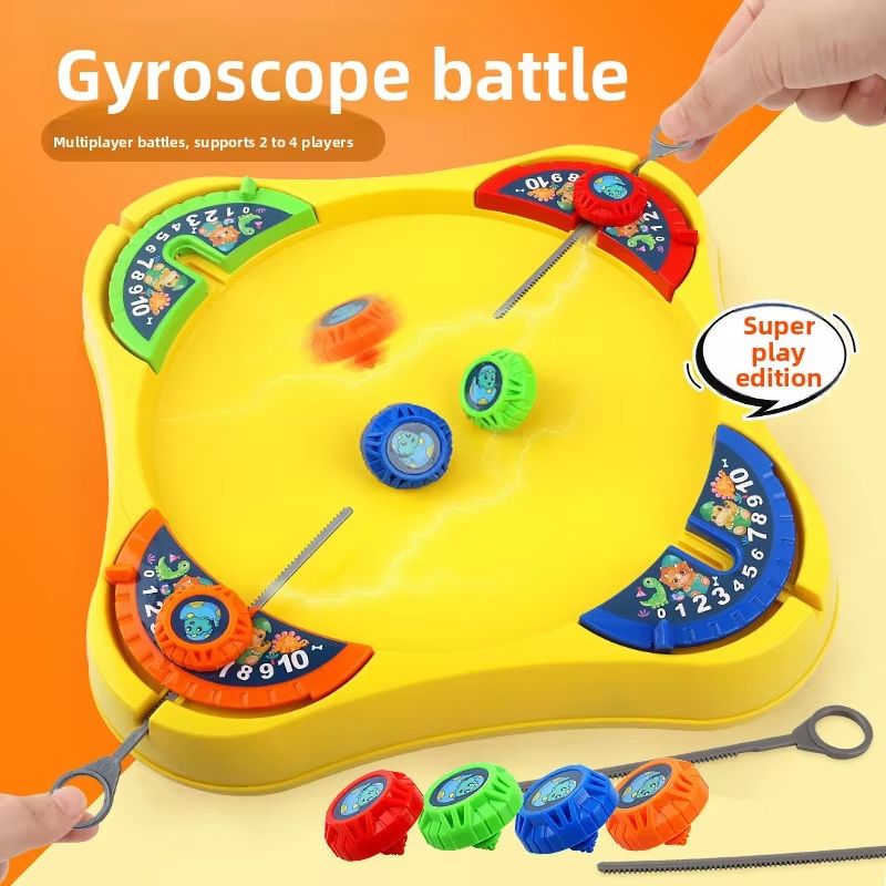RapidSpin Plastic Spinning Top Launcher Toy - High Performance Battling Gyro Game