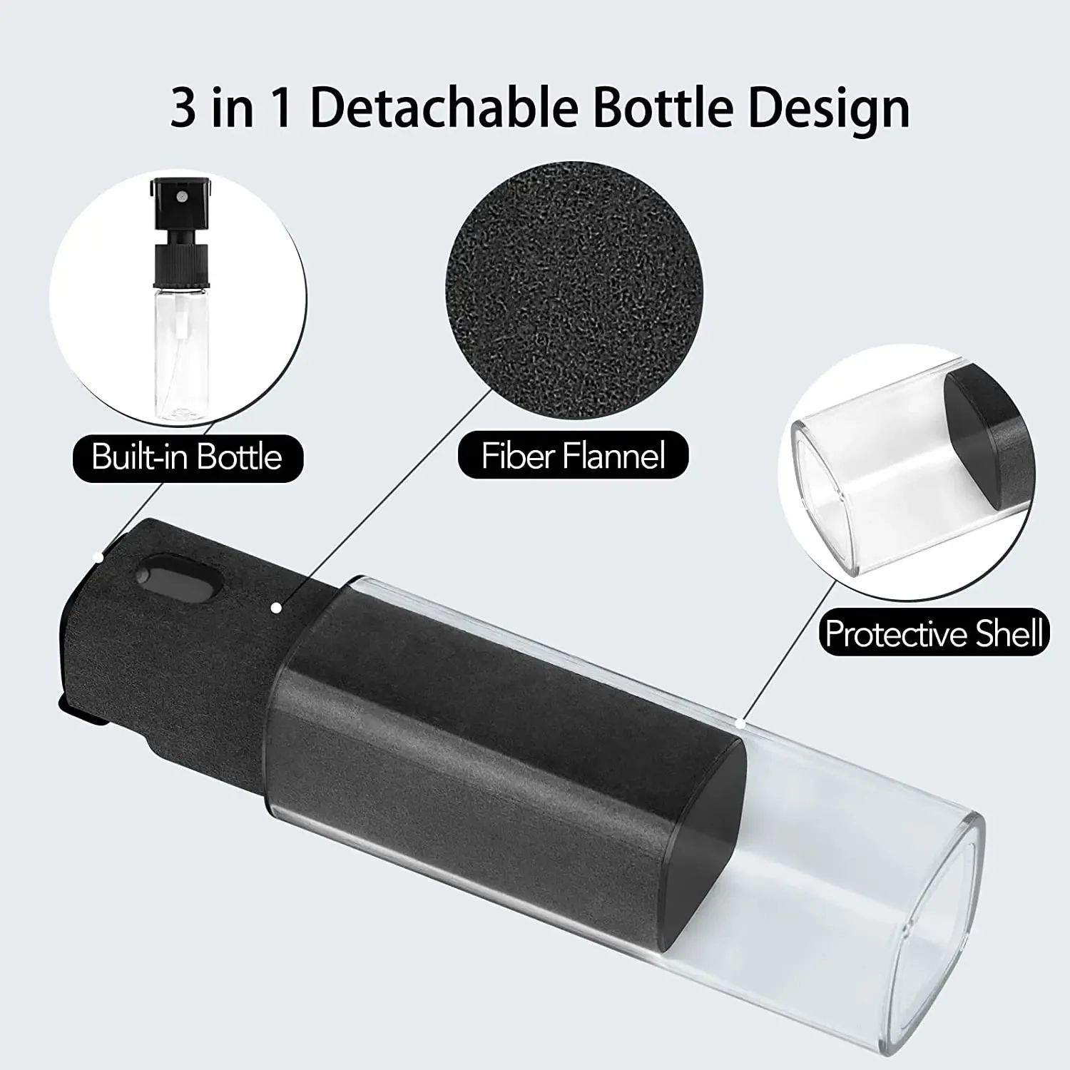 ClearView 2 in 1 Screen Cleaner Spray with Microfiber Cloth