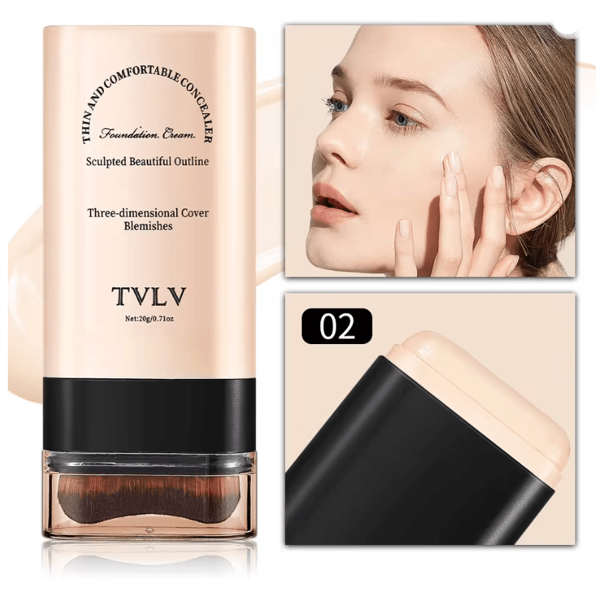 TVLV Eraser Foundation Stick with Built In Brush
