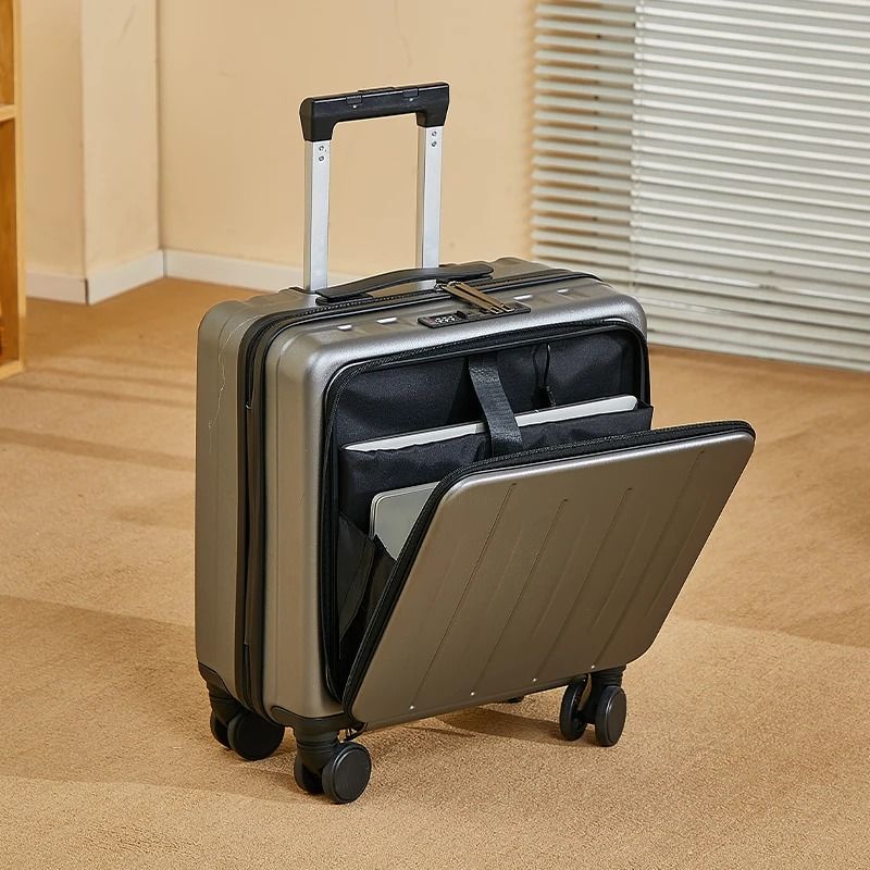 Lightweight 18 Inch Travel Suitcase with Large Capacity and Swivel Wheels