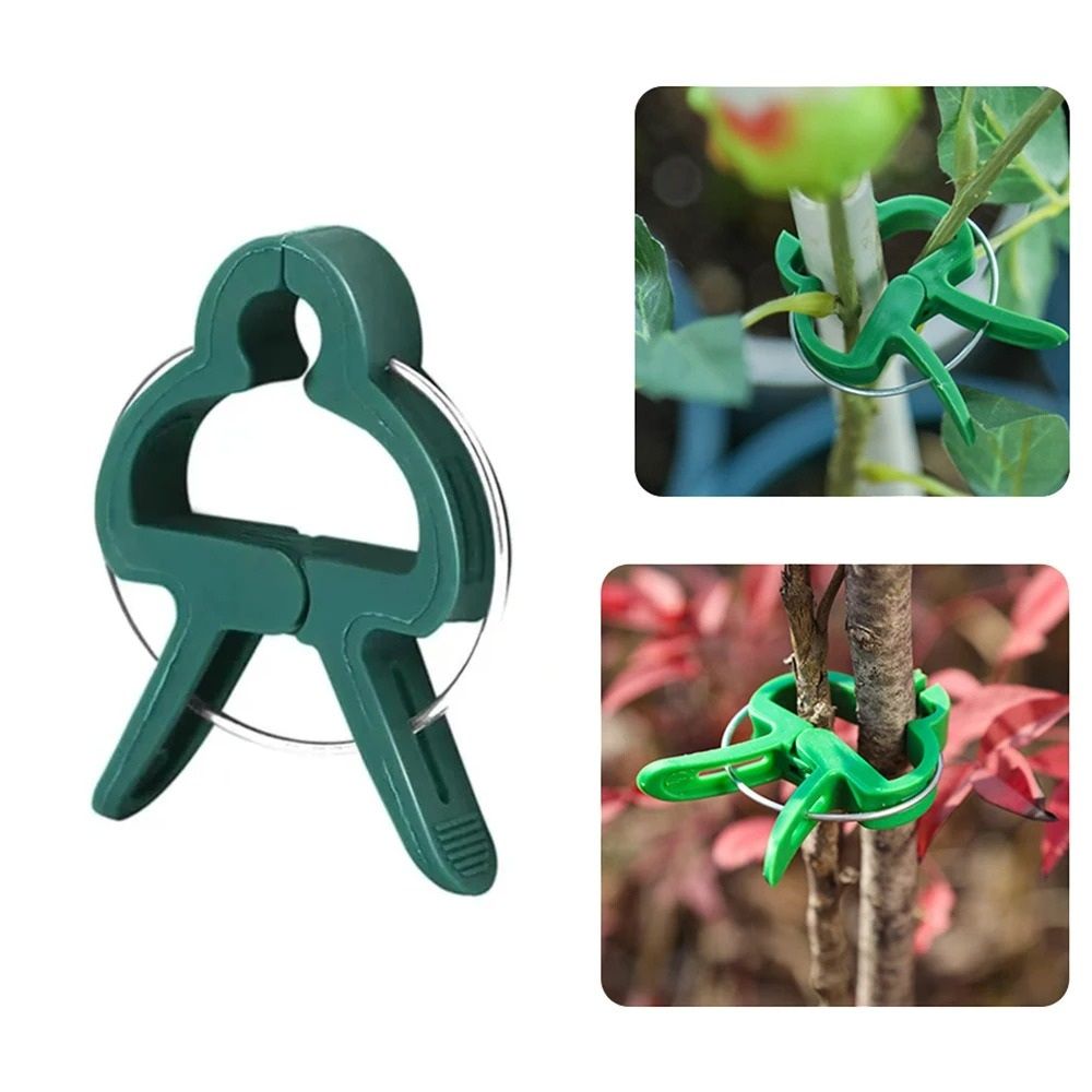 20 Pack Plastic Plant Clips Butterfly Orchid Garden Clamps for Tomato Vines and Stem Support