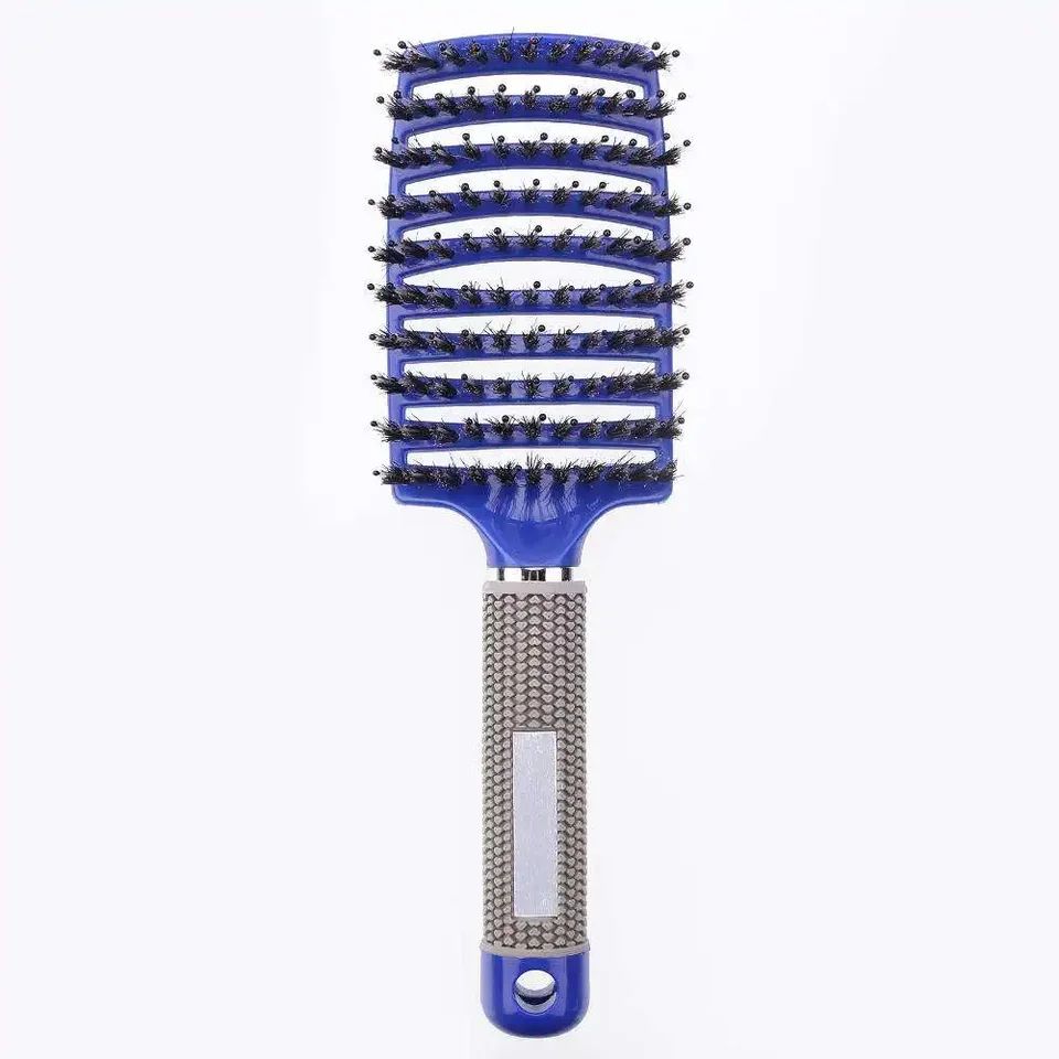 Dual-Bristle Detangling Hair Brush for Wet & Curly Hair, Smooths Frizz and Adds Shine