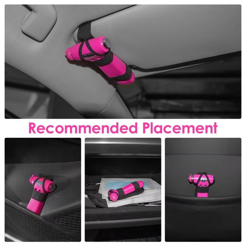 Multi-Function Car Safety Hammer – Emergency Window Breaker & Seatbelt Cutter