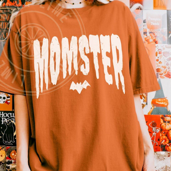 Momster Shirt, Retro Halloween Shirt, Spooky Mama Shirt, Mom Life Shirt, Funny Halloween, Tee