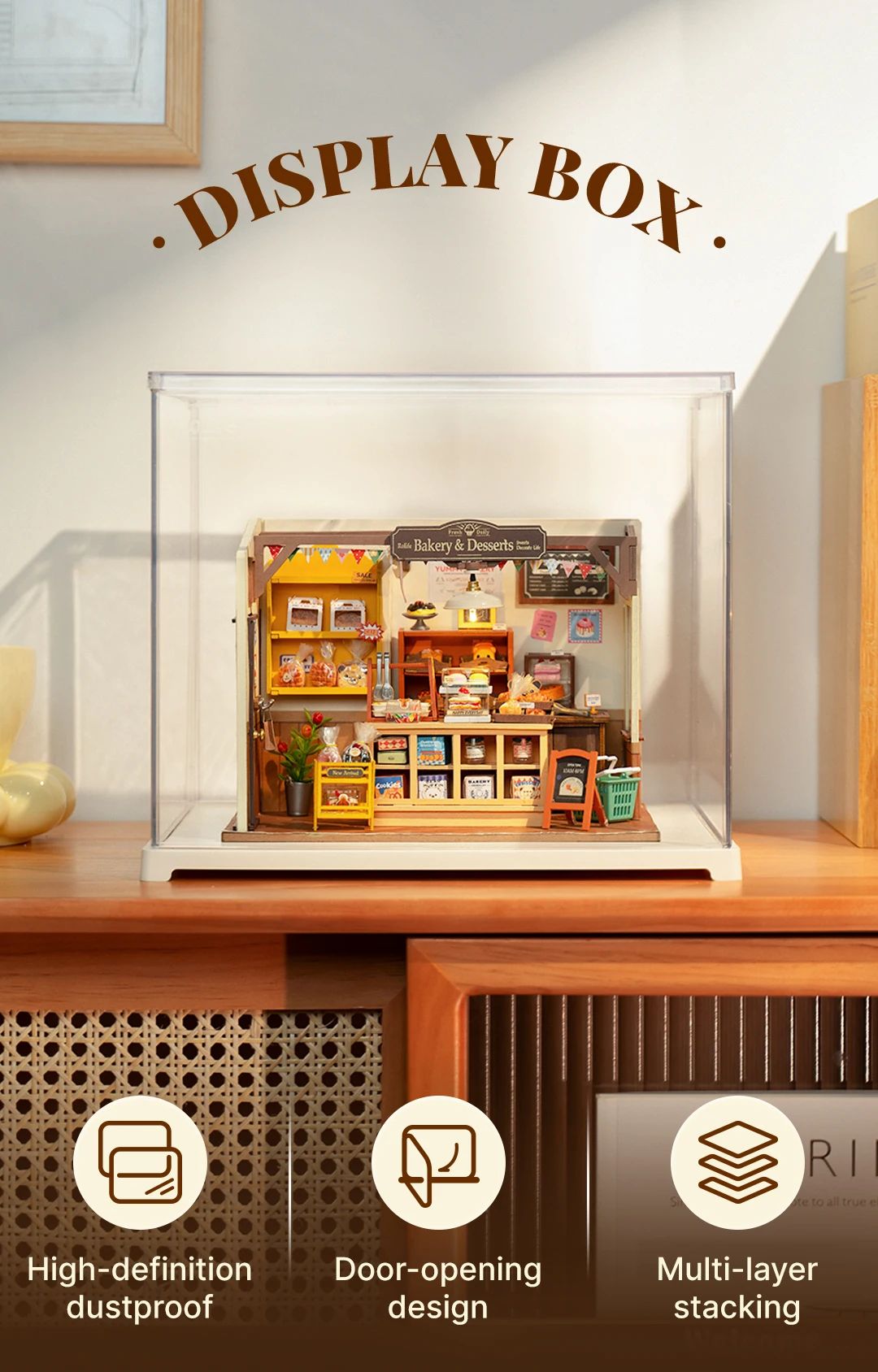 Robotime Rolife Miniature House Display Box