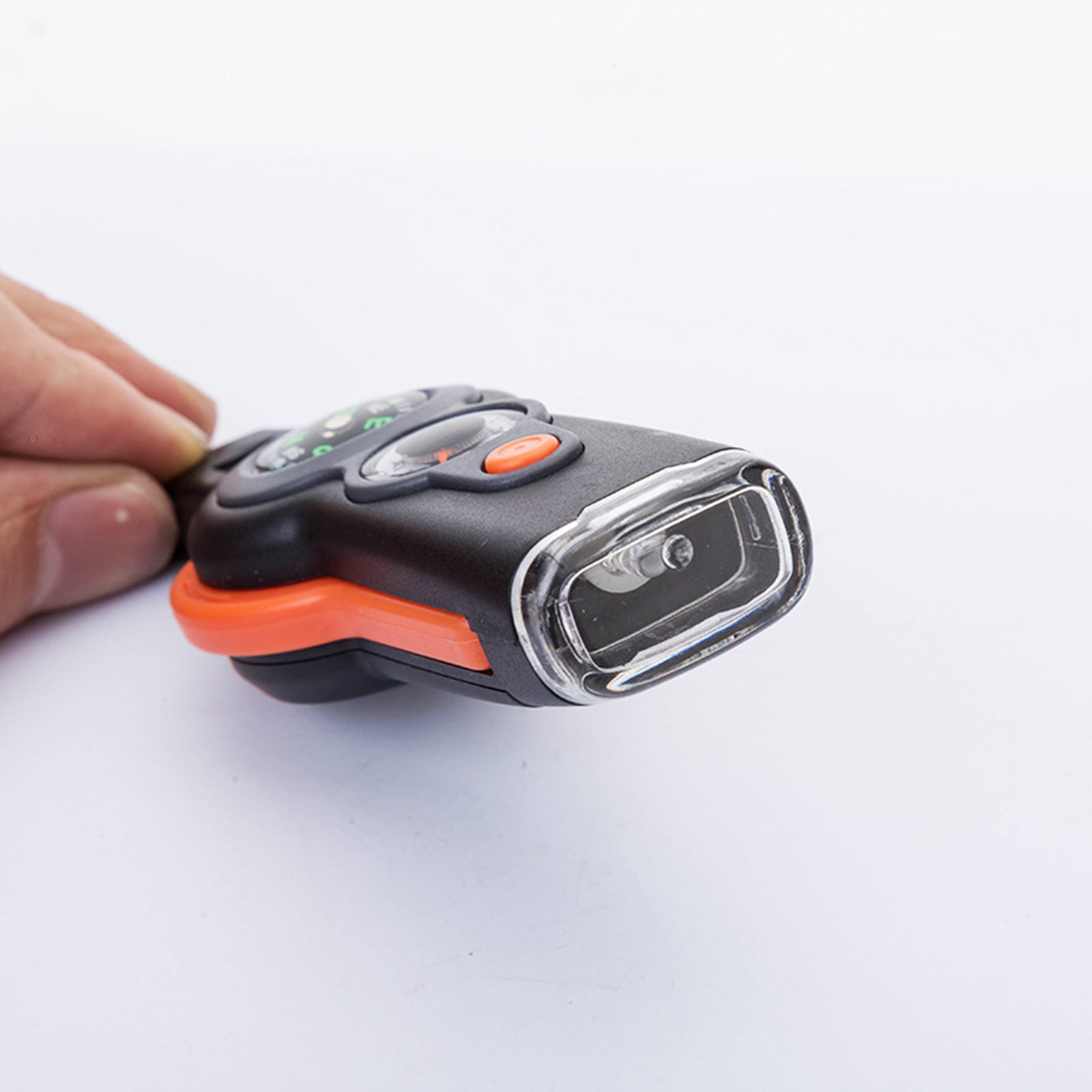 Multifunction Survival Whistle with LED Light and Thermometer for Camping Safety Gear
