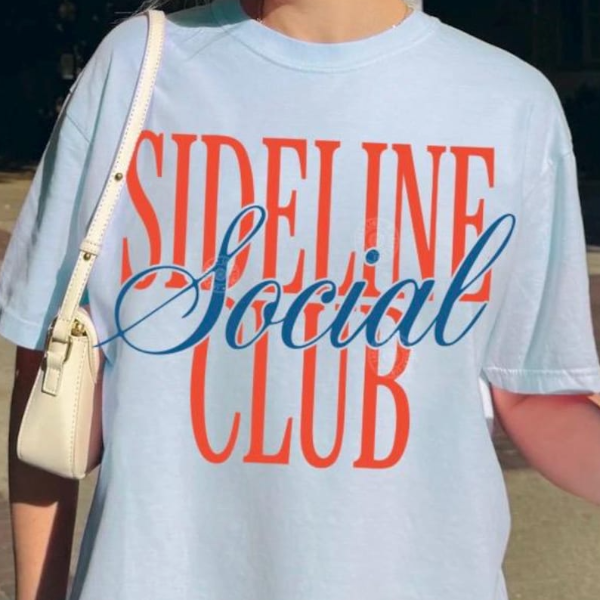 Sideline Social Club Shirt, Baseball Mom Shirt, Sports Mama Tshirt, Soccer Mom Tee, Softball Mom, Football Season