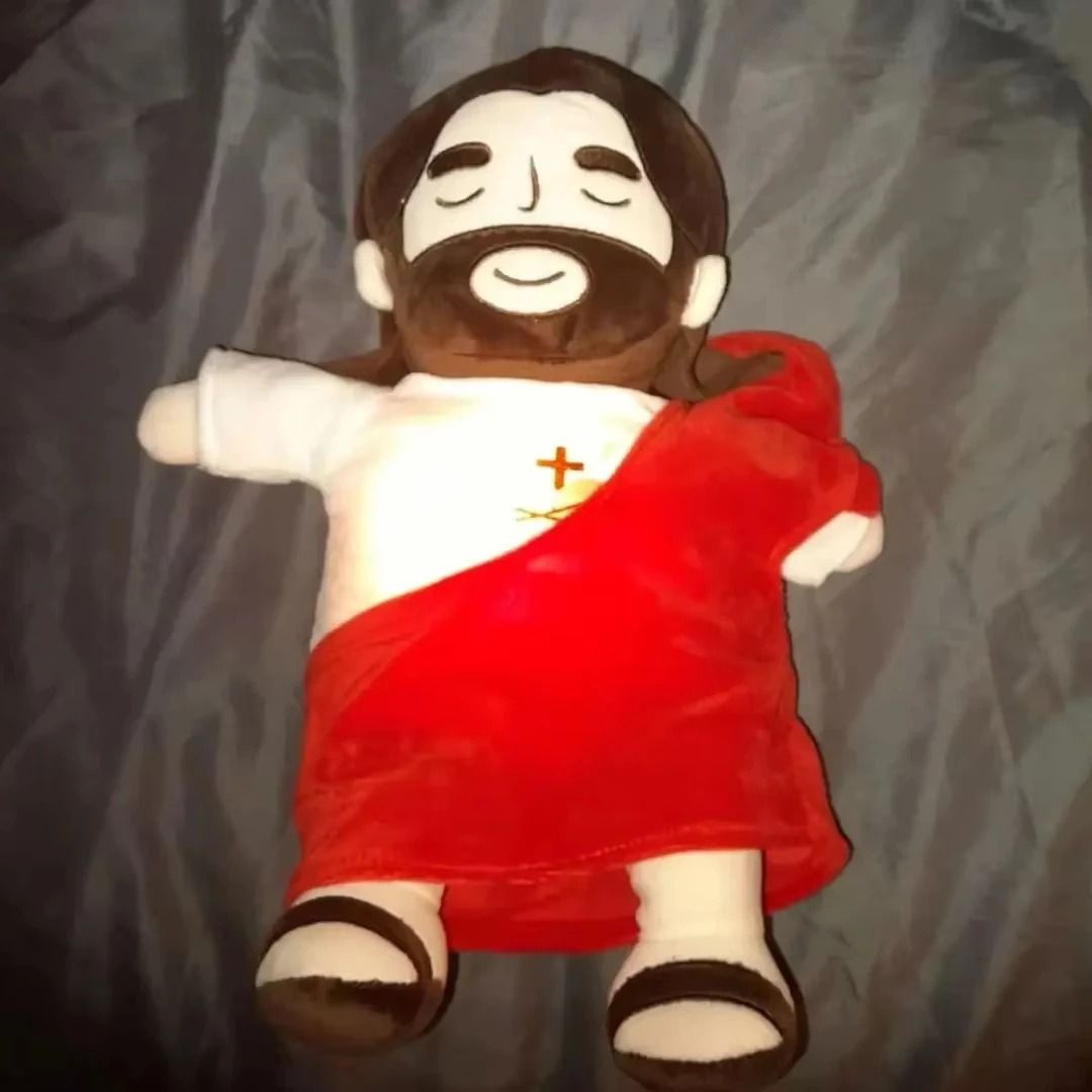Soothing Breathing Jesus Plush with Light and Music