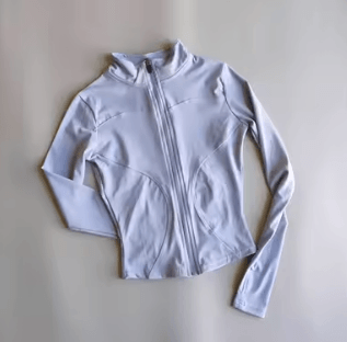 Womens Quick Dry Yoga Jacket Slim Fit Zip Up Fitness Top