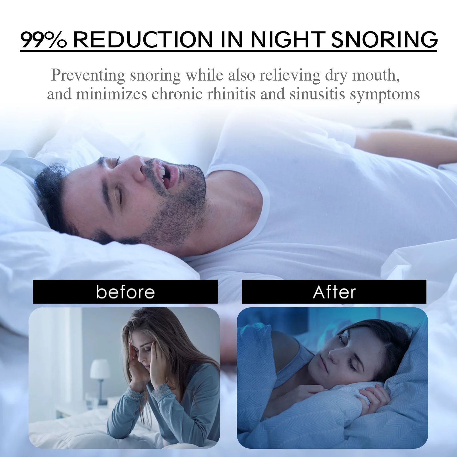 SleepSeal Anti-Snoring Mouth Tape – Breathable Sleep Strips for Better Breathing & Quiet Nights