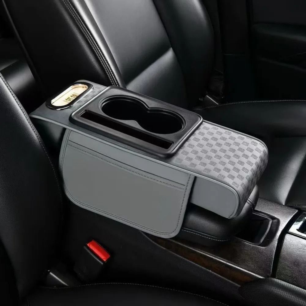 Multifunctional Armrest Cushion – PU Leather Center Console Height Increaser – High-Yield Cockpit Interaction Hub