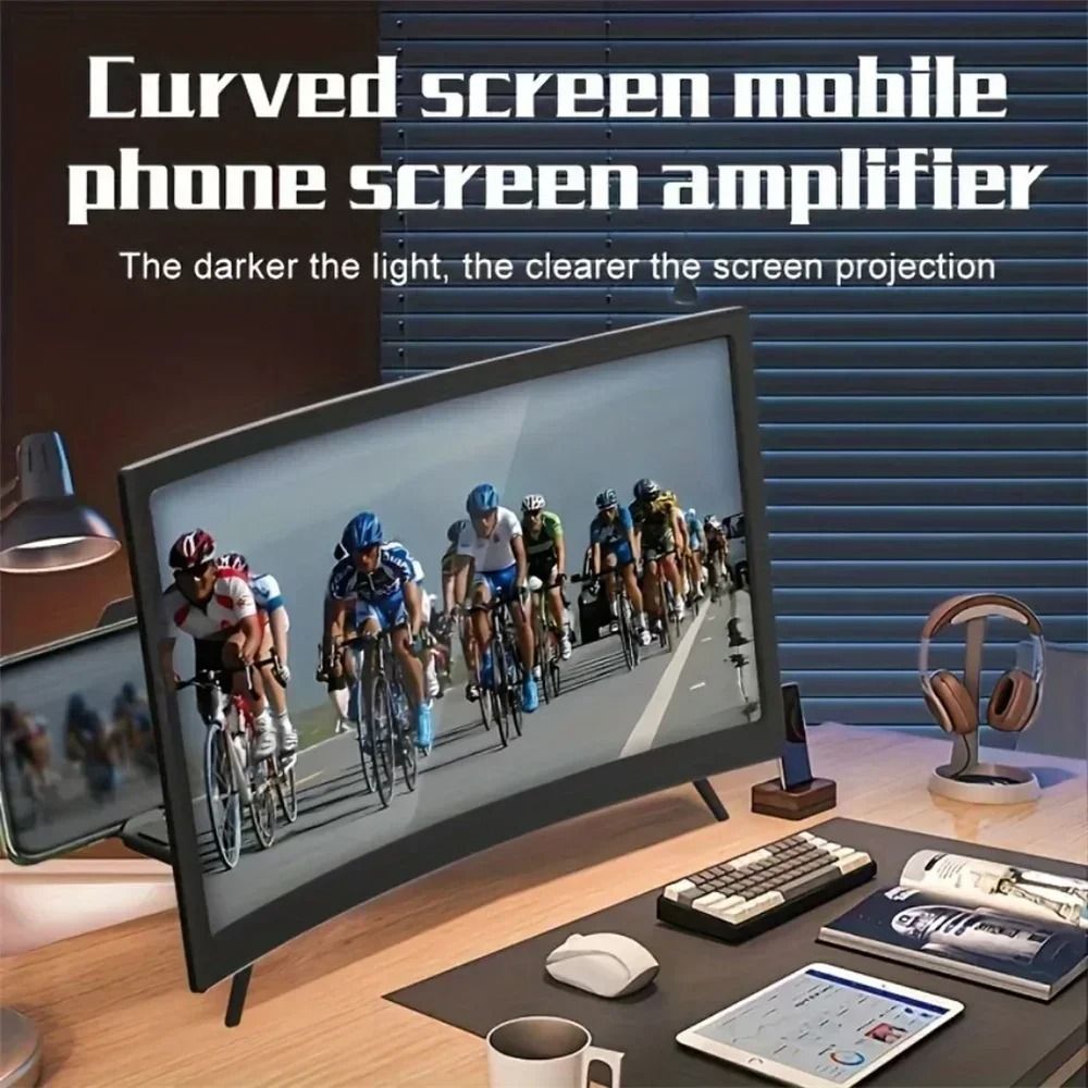 Phone Screen 3D HD Magnifier with Stand