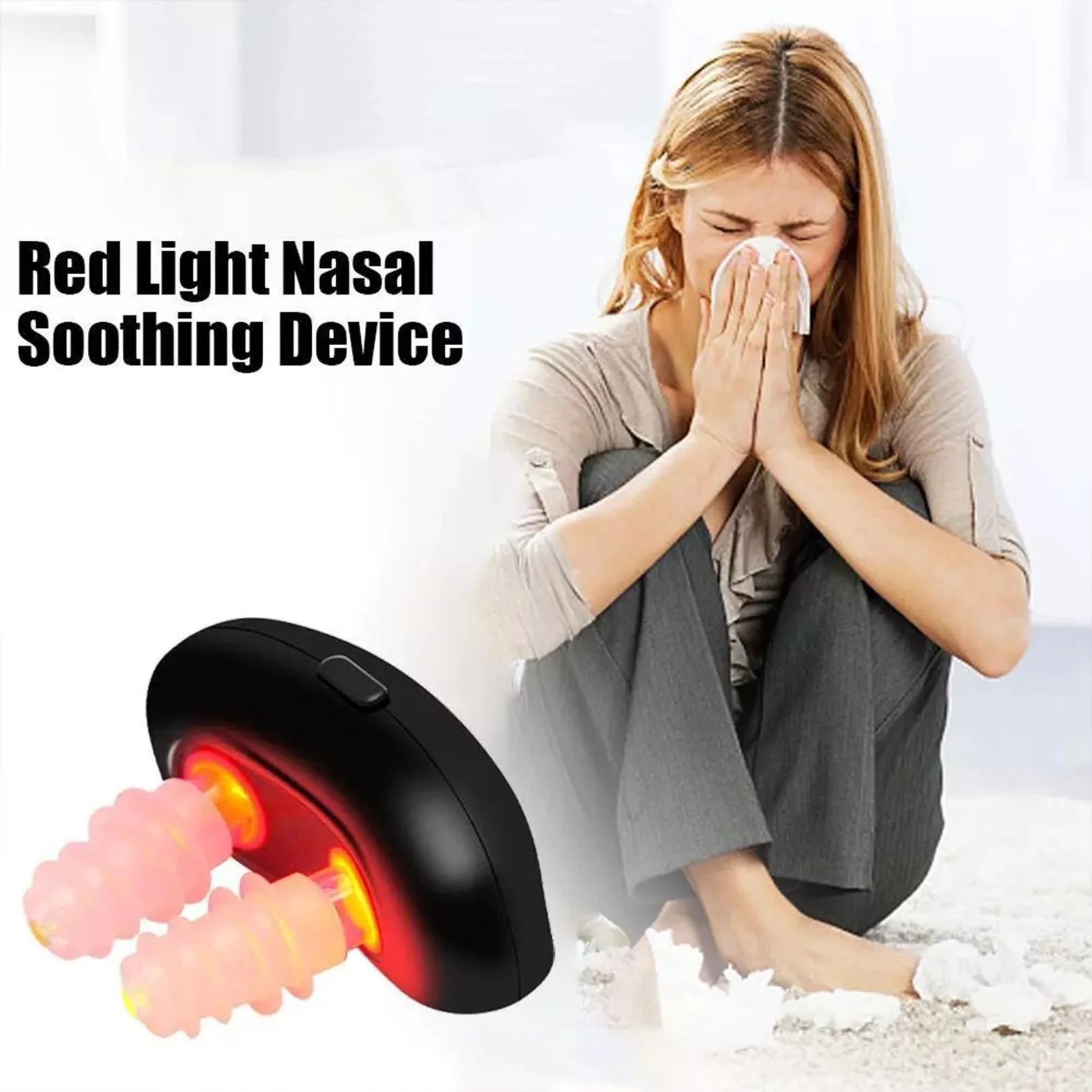 Smart Infrared Nasal Therapy Device for Rhinitis and Allergy Relief