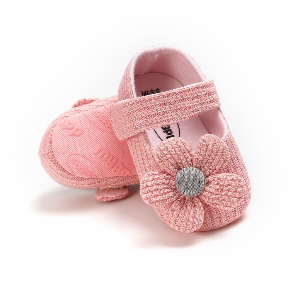 Baby Girls Cotton Shoes Retro Style Spring Autumn Prewalkers, Infant Soft Bottom Toddler First Walking Shoes