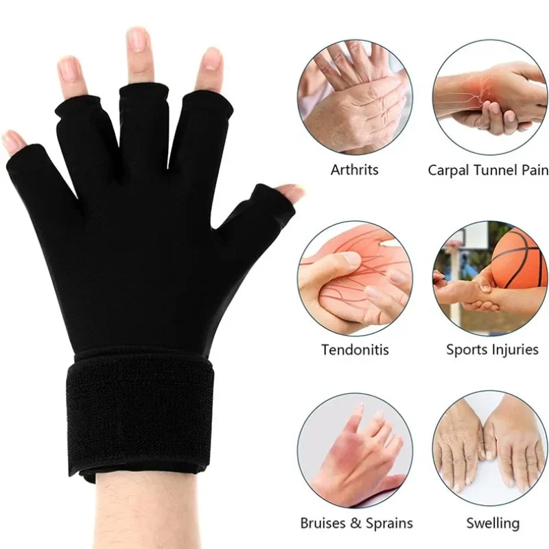 Icing Finger Steam Pack, Adjustable Wrist Strap Gel Cold & Hot Compress for Men & Women