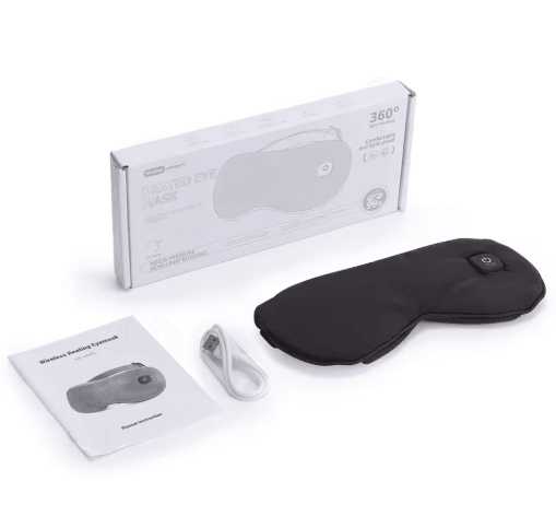 DreamEase Pro USB Heated Eye Mask with 3-Mode Massage