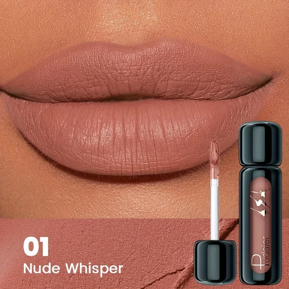 VelvetBloom Matte Velvet Lip Gloss High Pigment Liquid Lip Mud