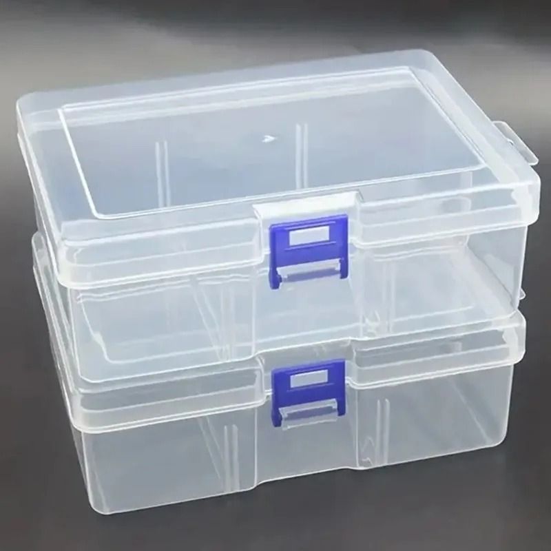 Transparent Plastic Storage Box for Jewelry Crafts and Small Accessories