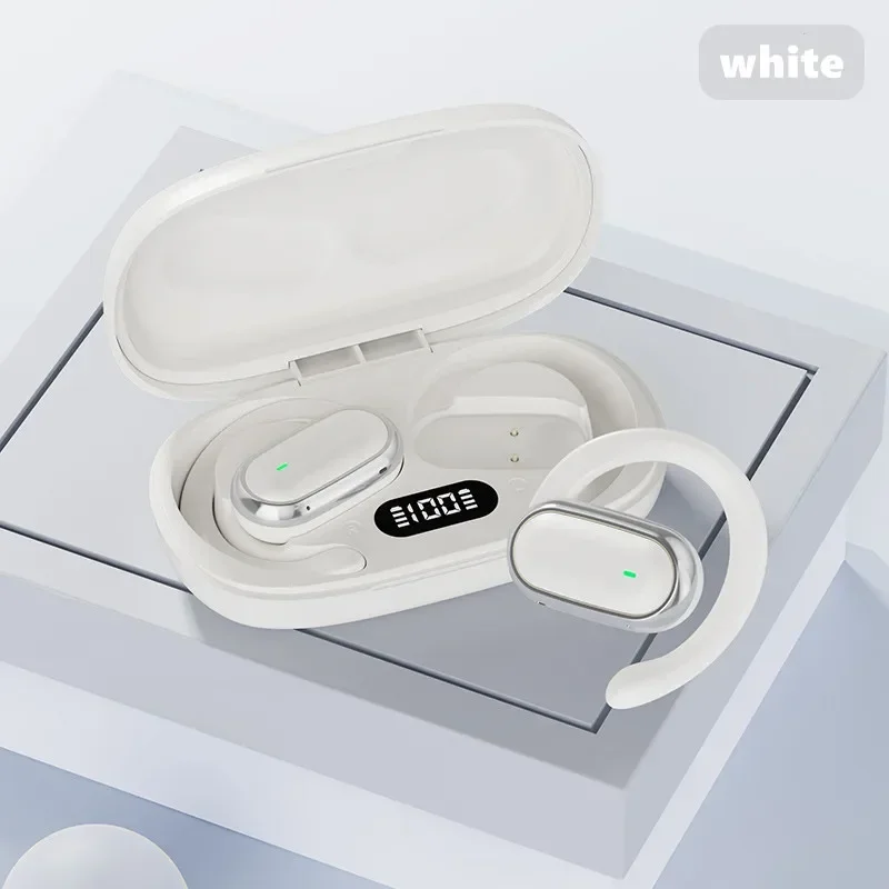 Wireless Bluetooth Earbuds with LED Display and Noise Reduction