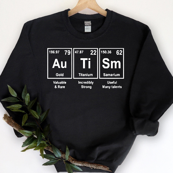 Autism Awareness T-Shirt – Advocate Autism Acceptance Periodic Table Tee