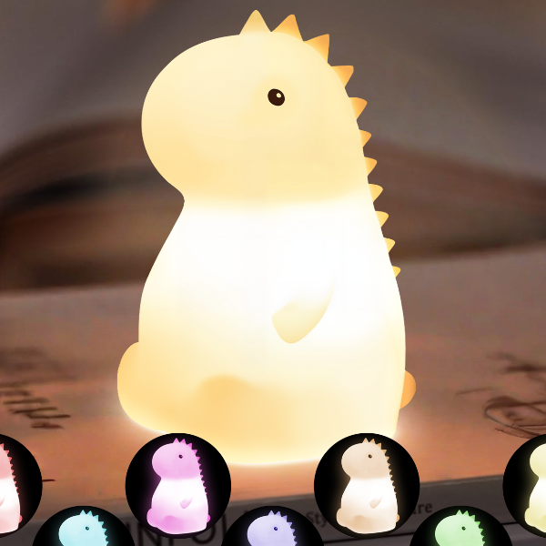 Cute Pear Night Light, Dimmable, USB Rechargeable Touch Control, Silicone Stress Relief Pat Duck Lamp