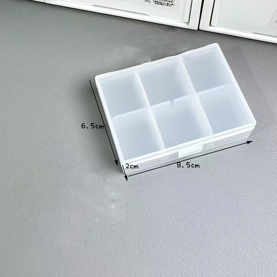 Stationery Organizer, Transparent Frosted Storage Box, Desk Holder for Cards & Postcards