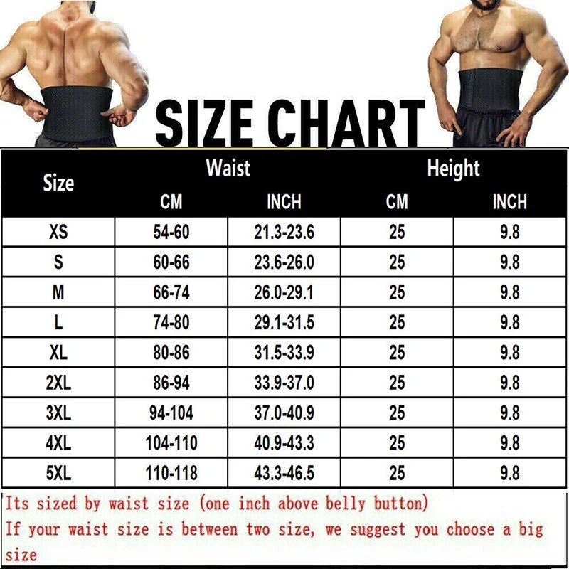 Premium Mens Waist Trainer Slimming Belt High Compression Shapewear Girdle