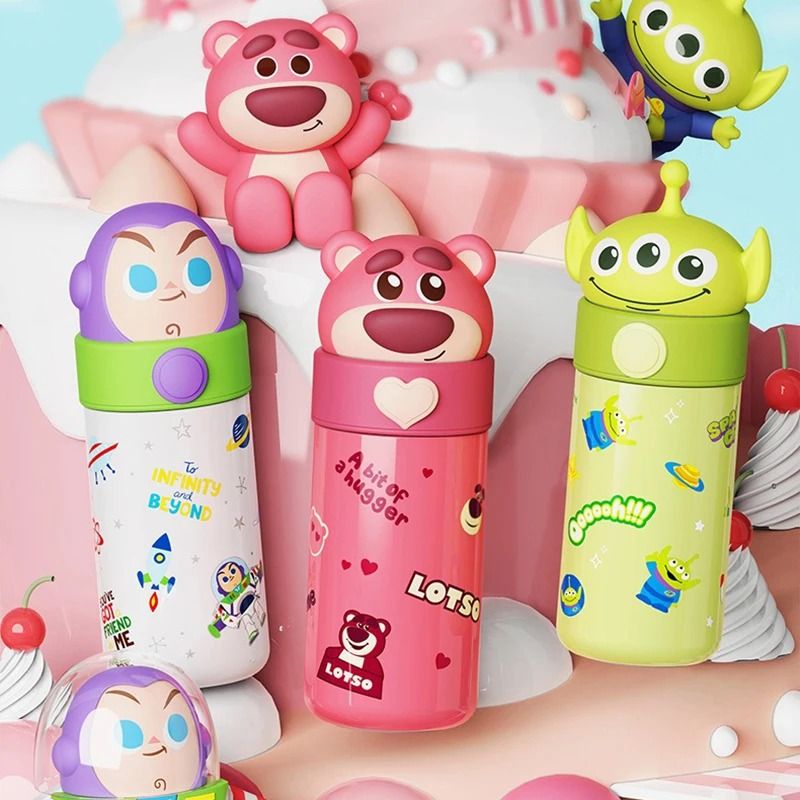 Cartoon Design Heart Handle Thermos