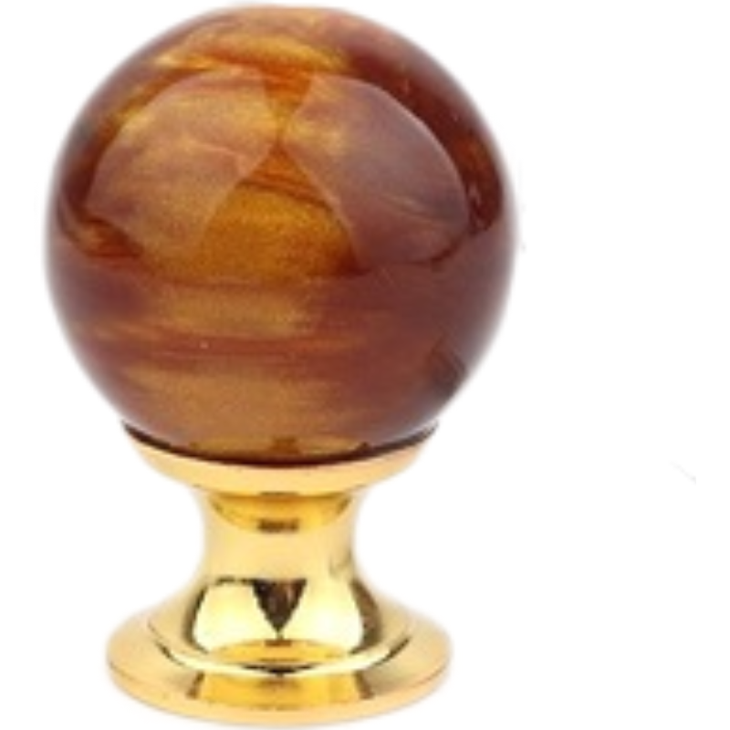 Amber Shell Tiger Eye Cabinet Handles Gold Drawer Knobs Luxury Furniture Pulls