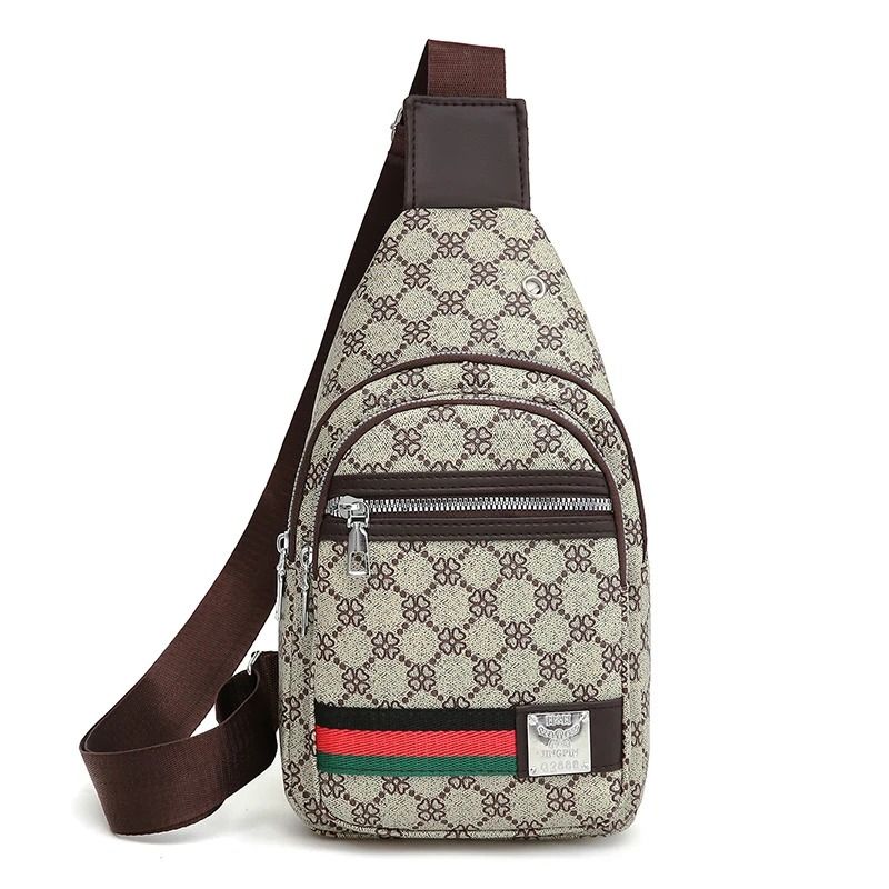 Mens Multifunction Messenger Chest Bag Casual Crossbody Shoulder Bag