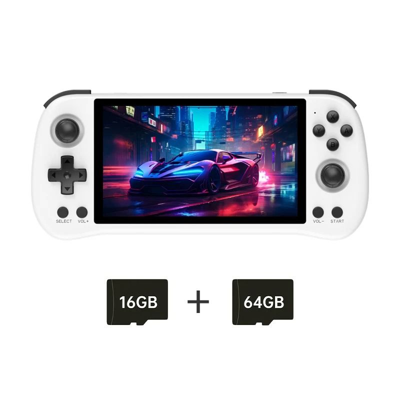 Retro Handheld Game Console with 5.5 Inch IPS Screen and Open Source System