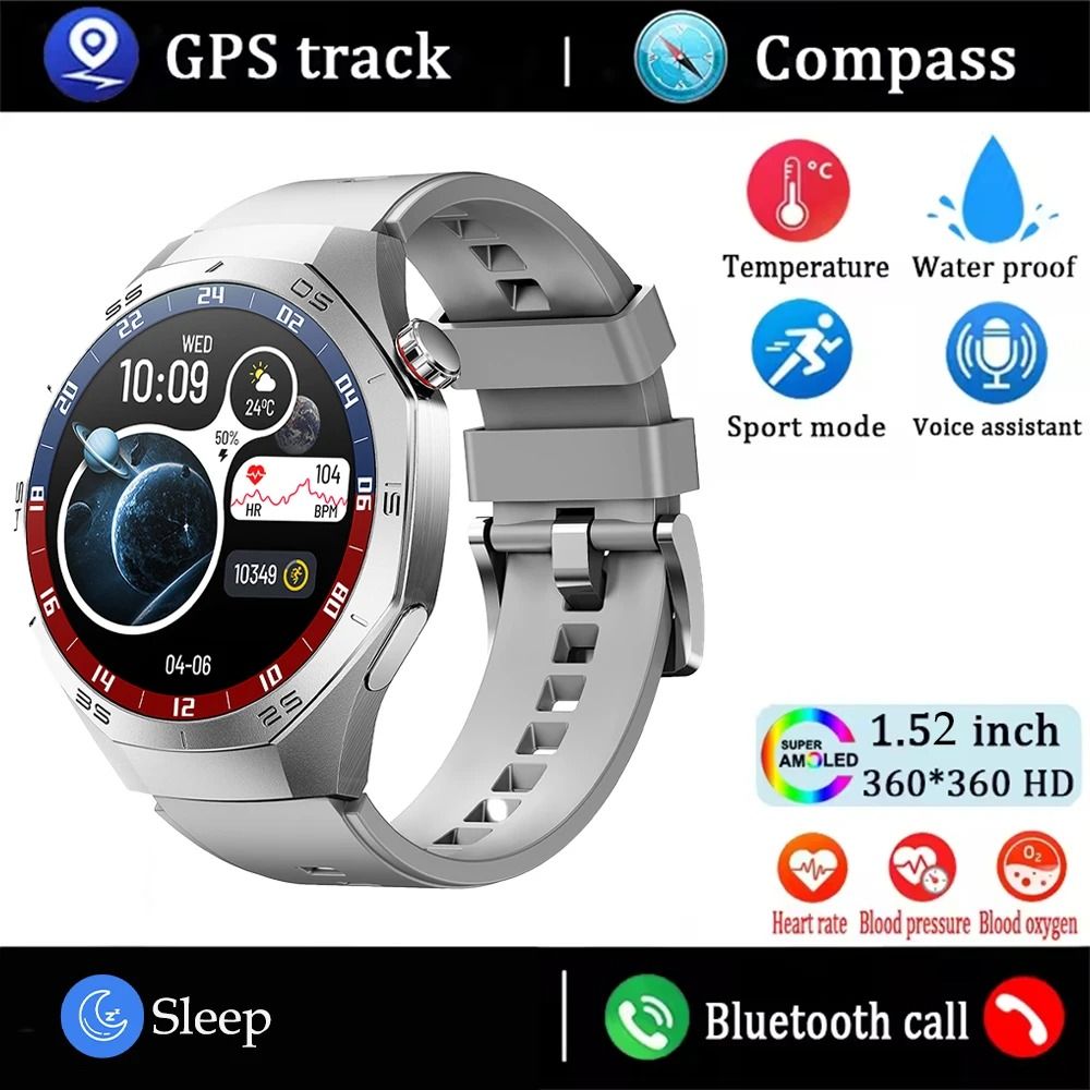 Smart Fitness Watch with AMOLED Display and Bluetooth Calling