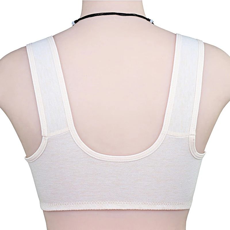 Comfortable Cotton Wireless Bra with Front Closure for Women