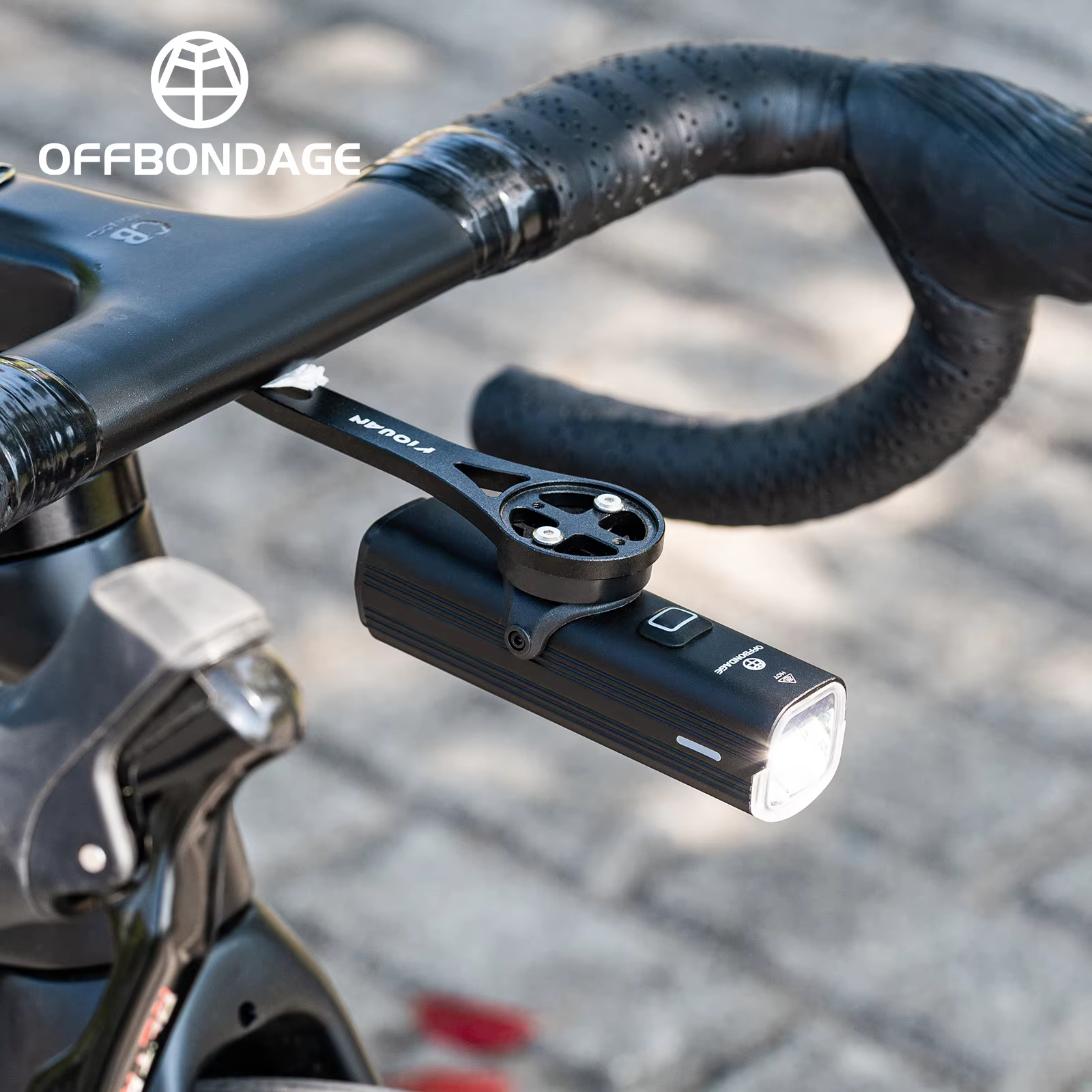Bicycle Light, USB Charging Waterproof Bike Front Lamp, Cycling Flashlight for Road and MTB