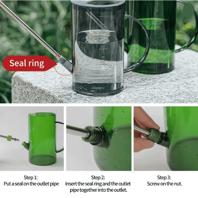 Long Spout Watering Can with Gardening Shovel Set Indoor Outdoor Plant Care