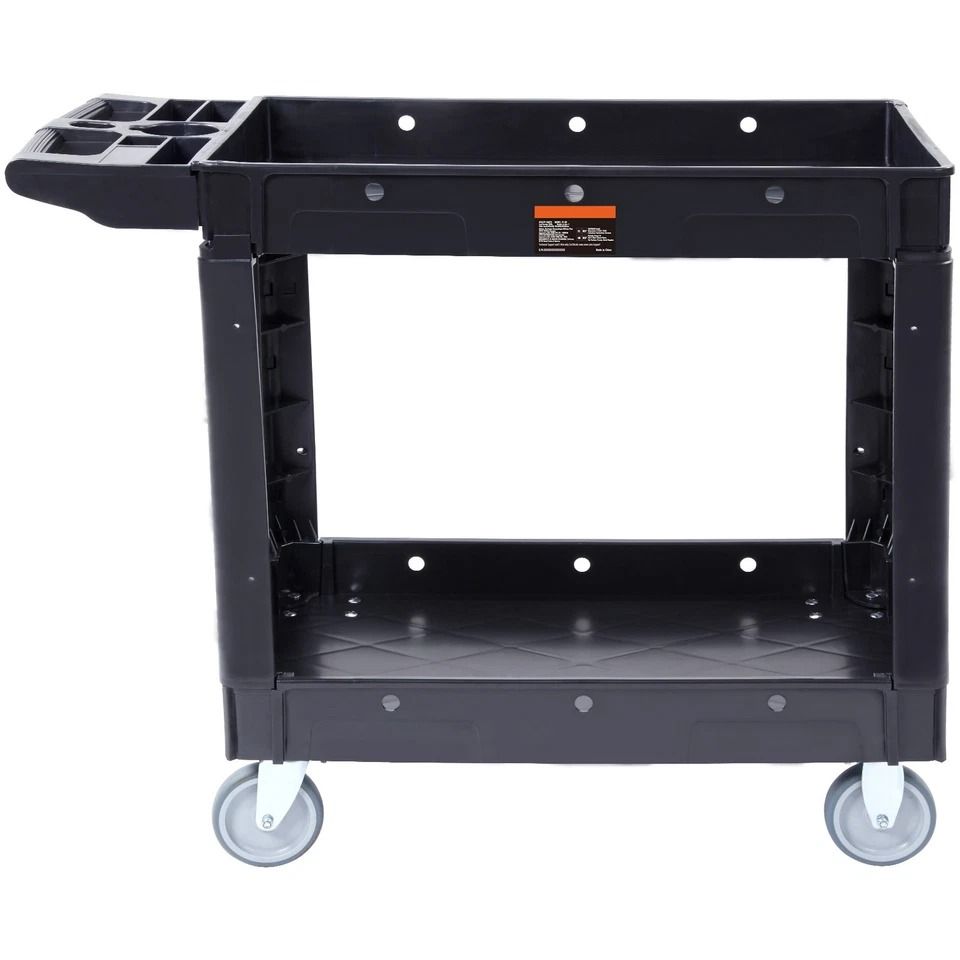 Utility Service Cart with Swivel Wheels Rolling Cart