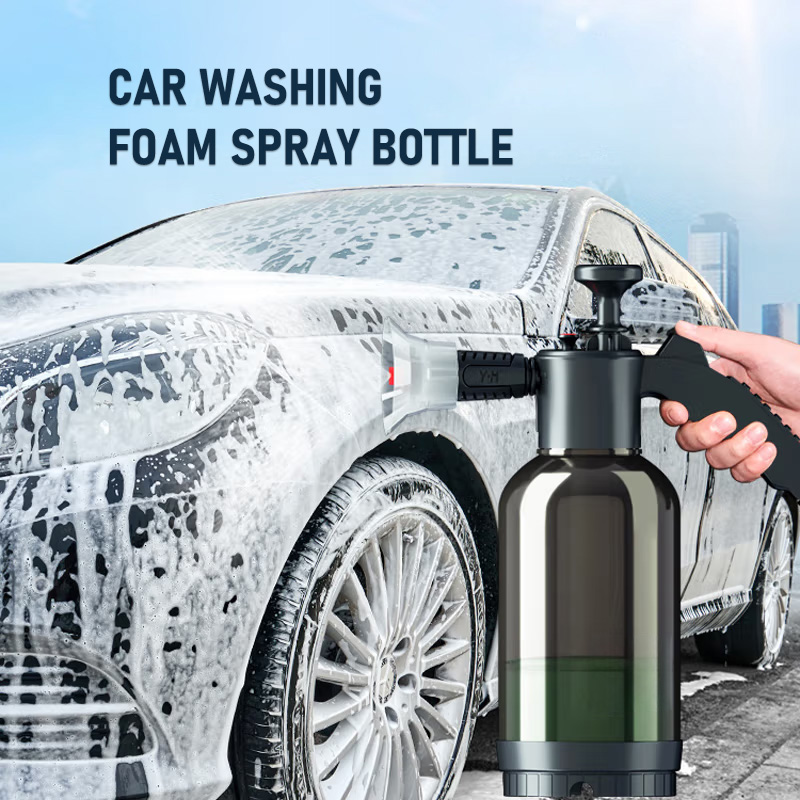 Handheld Foam Sprayer High Pressure Pump Transparent Car Wash Cleaning Tool