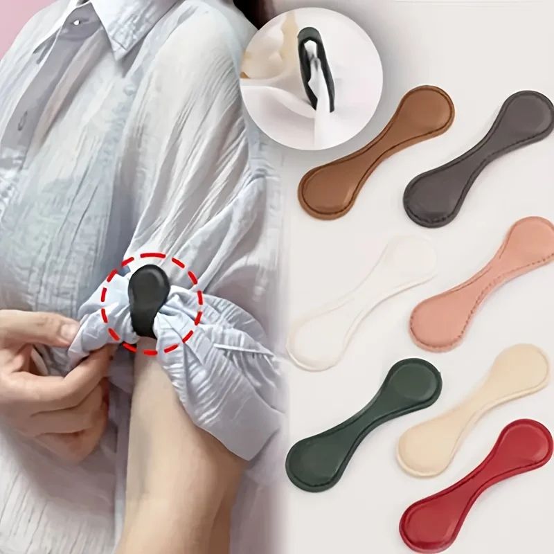Magnetic Pants Hem Clips with Chain, No-Sew Pant Length Adjuster for Instant Cuff Shortening